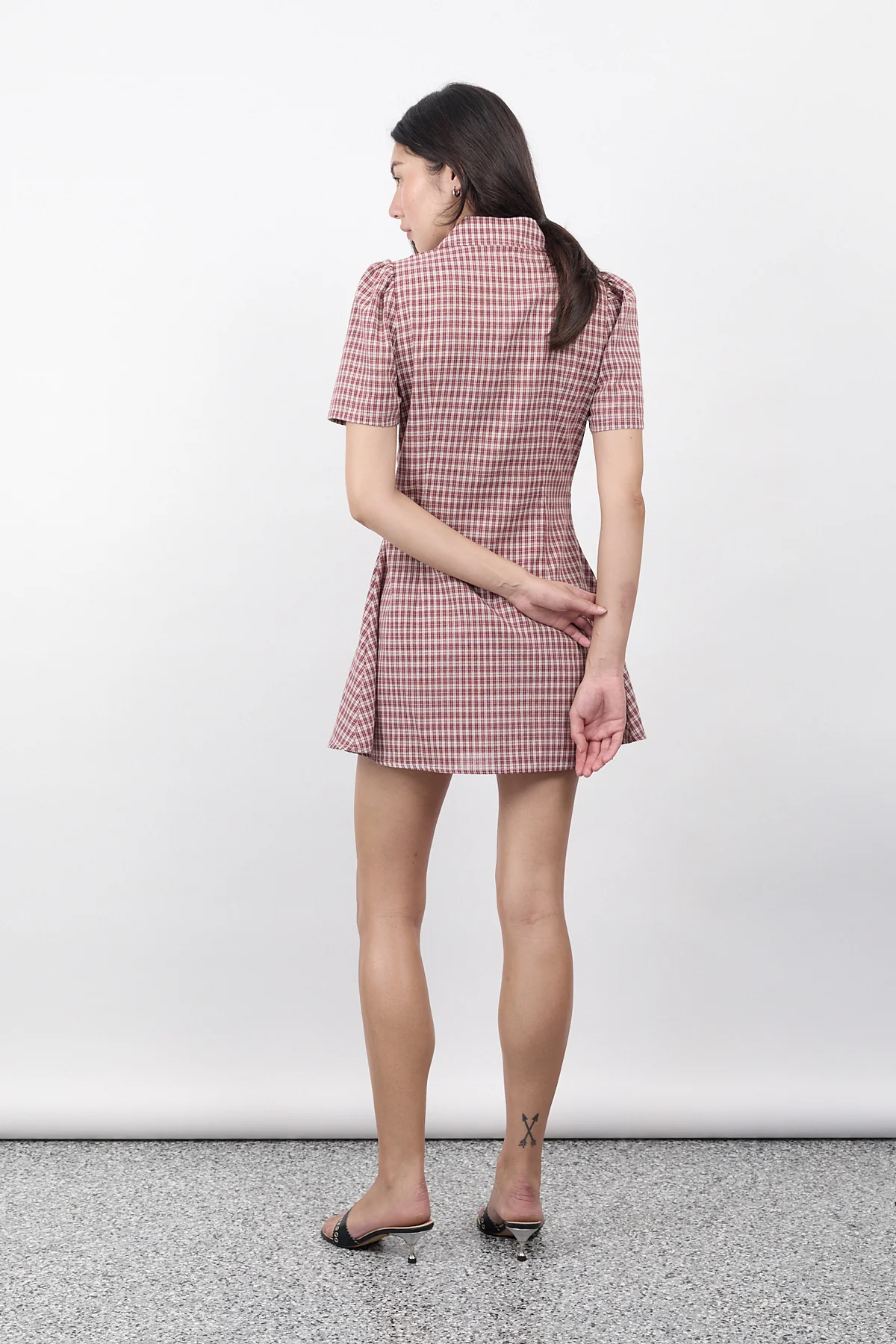 Jam Gingham Button Front Dress [final sale] - Image 8