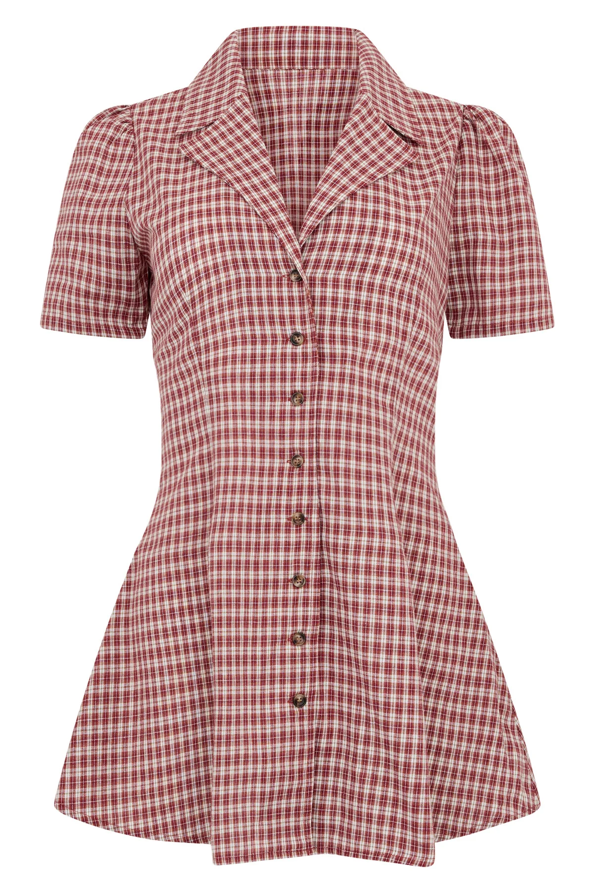 Jam Gingham Button Front Dress [final sale] - Image 9