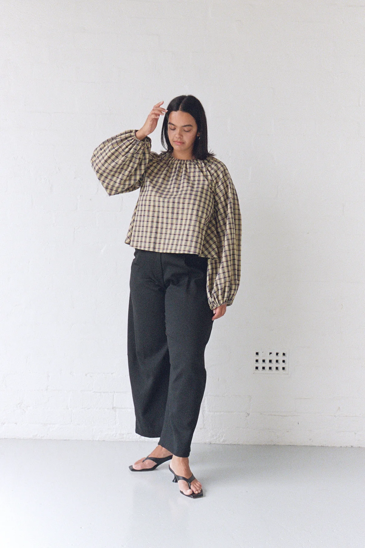 Lurex Plaid Edie Top - Image 5