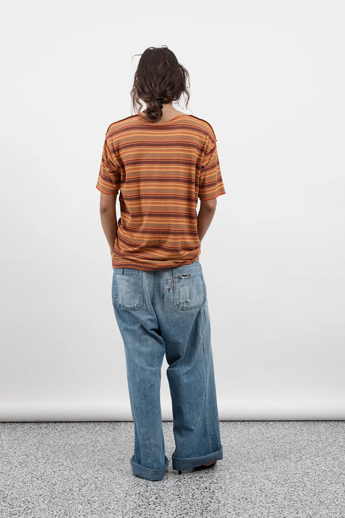 Marigold Stripe Hemp Tee [final sale] - Image 11