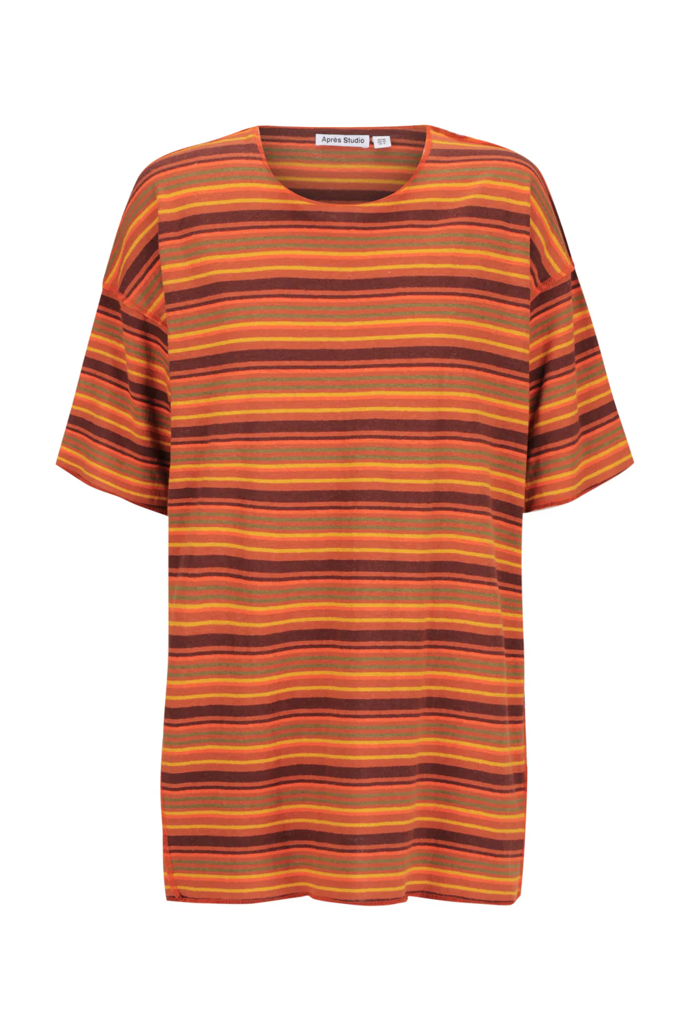 Marigold Stripe Hemp Tee [final sale] - Image 13