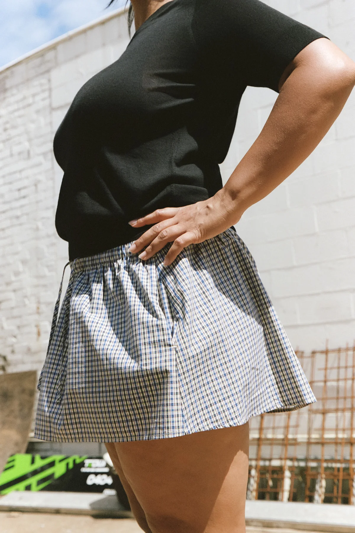 Marine Plaid Dylan Skirt - Image 4
