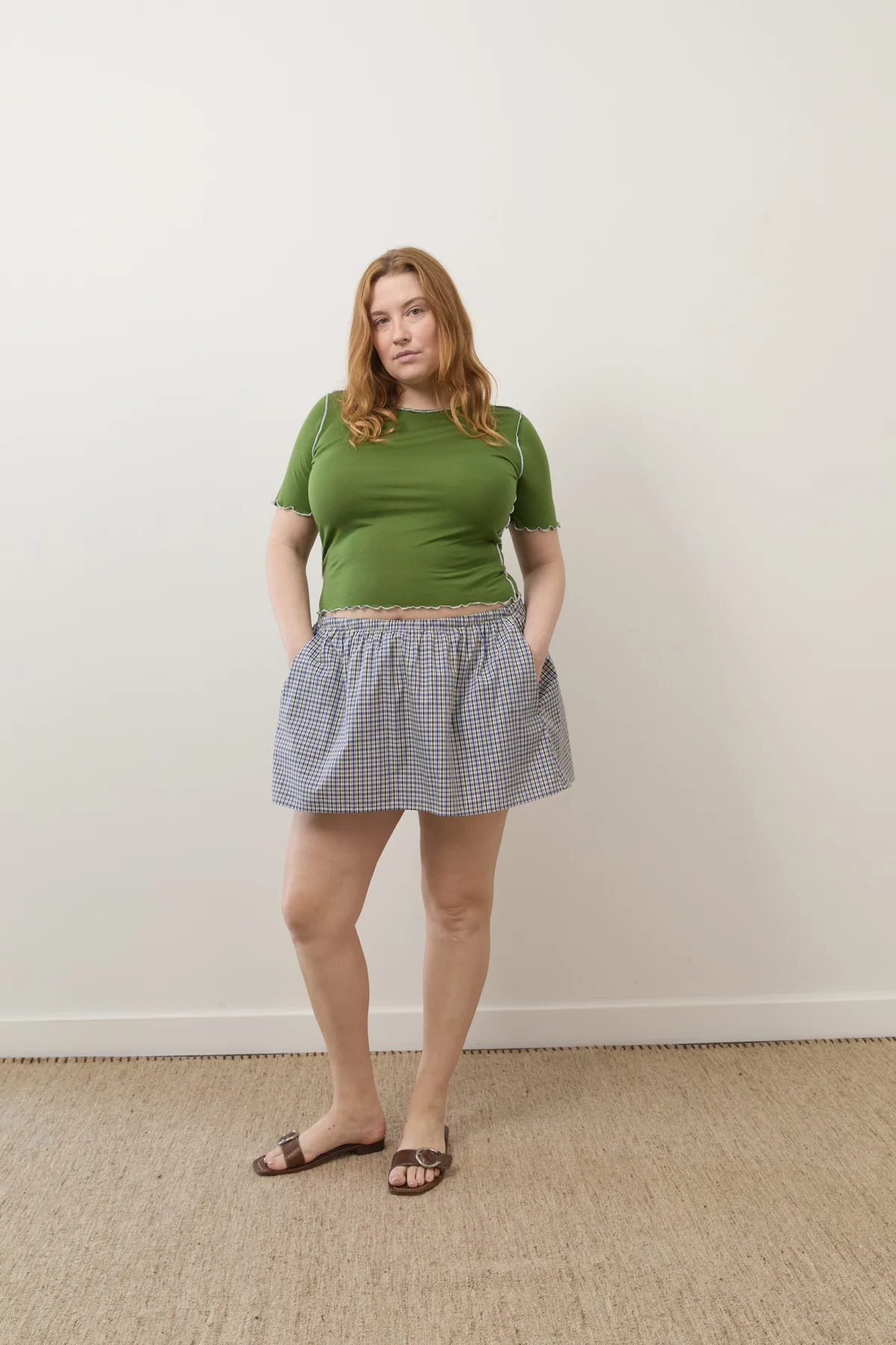 Marine Plaid Dylan Skirt - Image 5