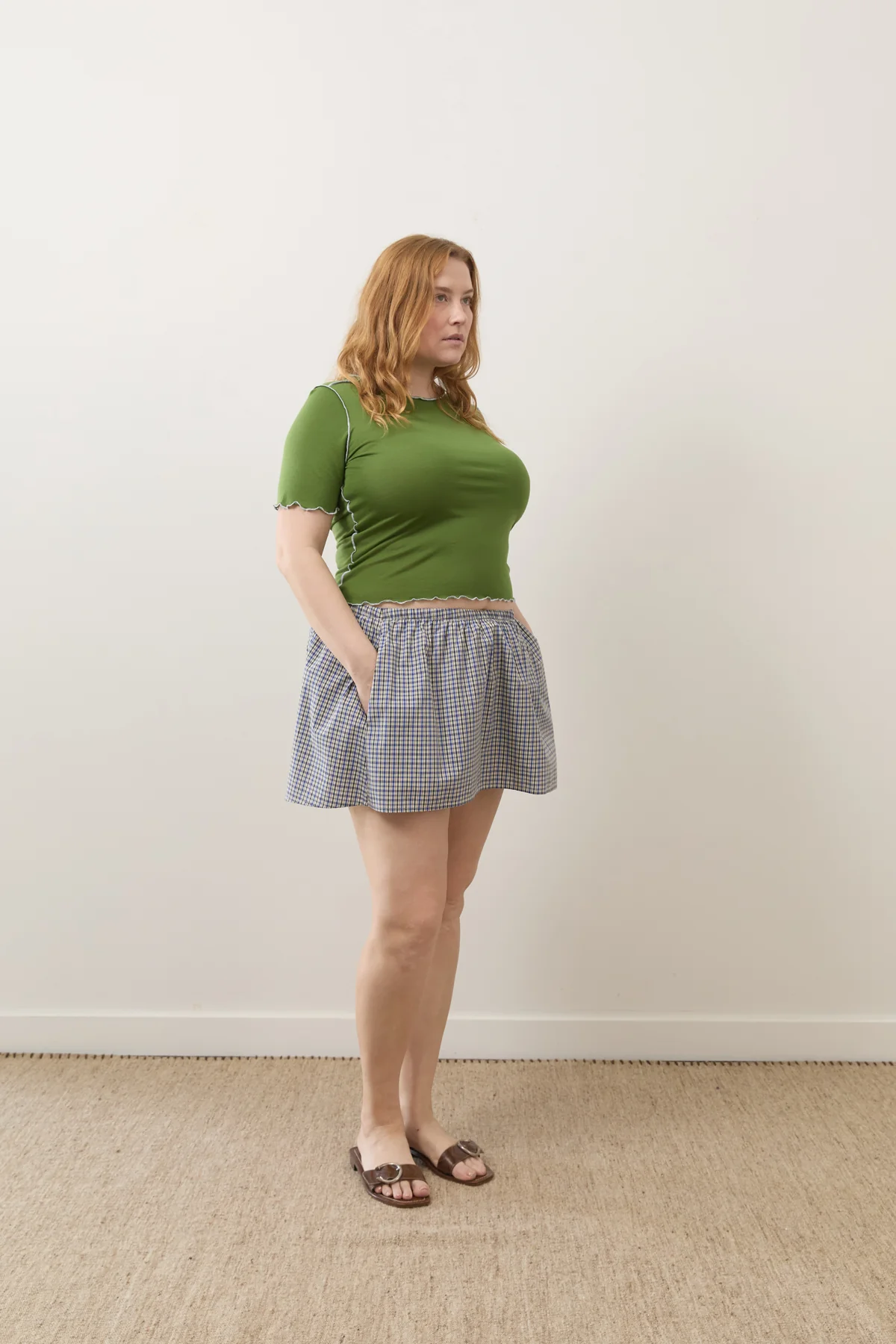 Marine Plaid Dylan Skirt - Image 6