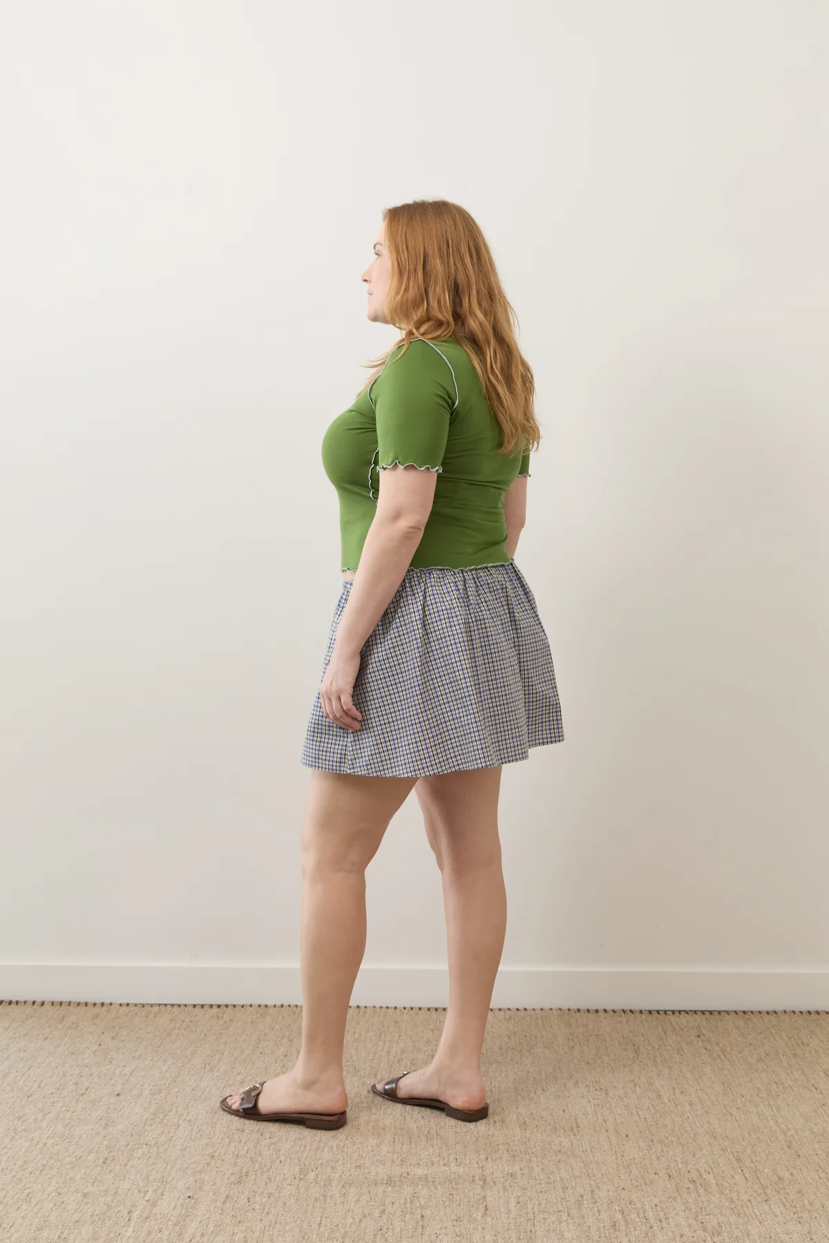 Marine Plaid Dylan Skirt - Image 7