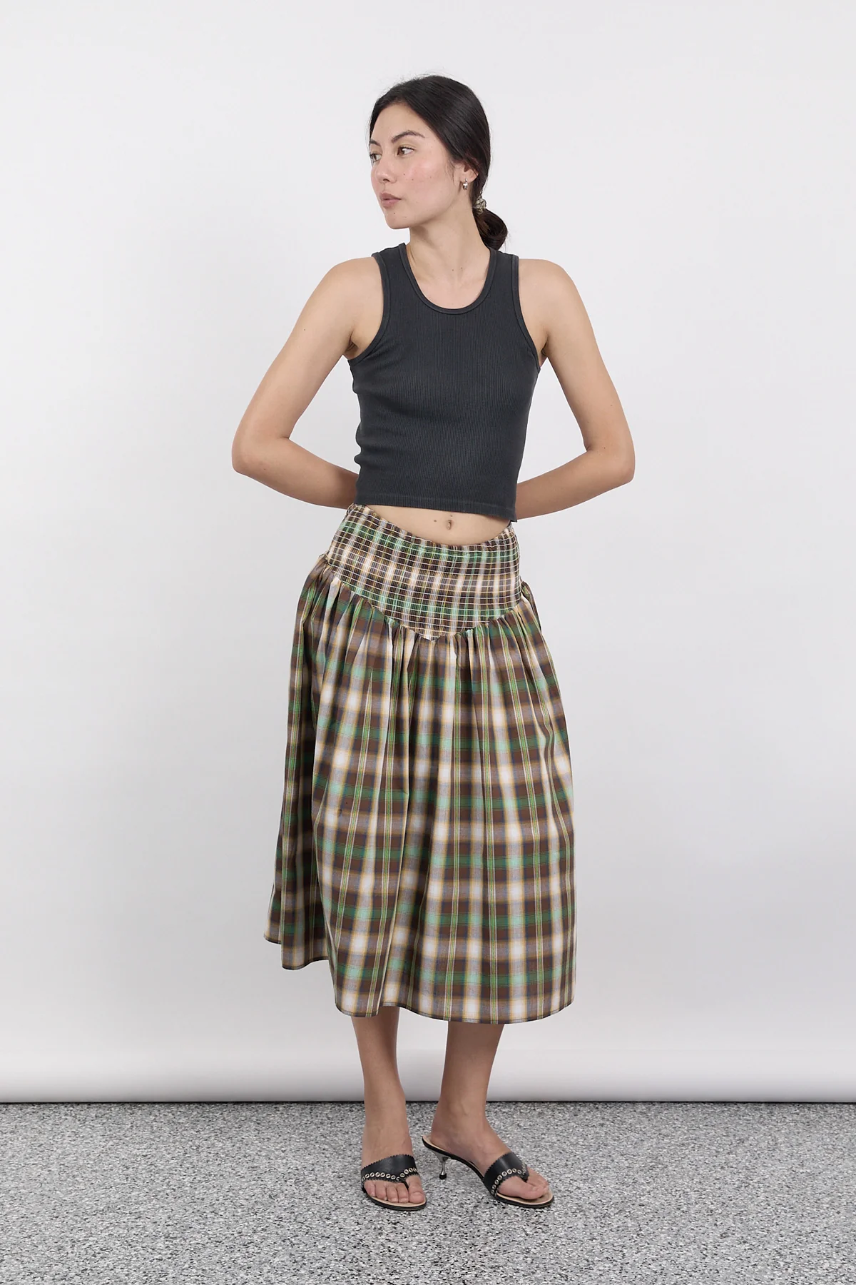 Martini Ruched Midi Skirt [final sale] - Image 9