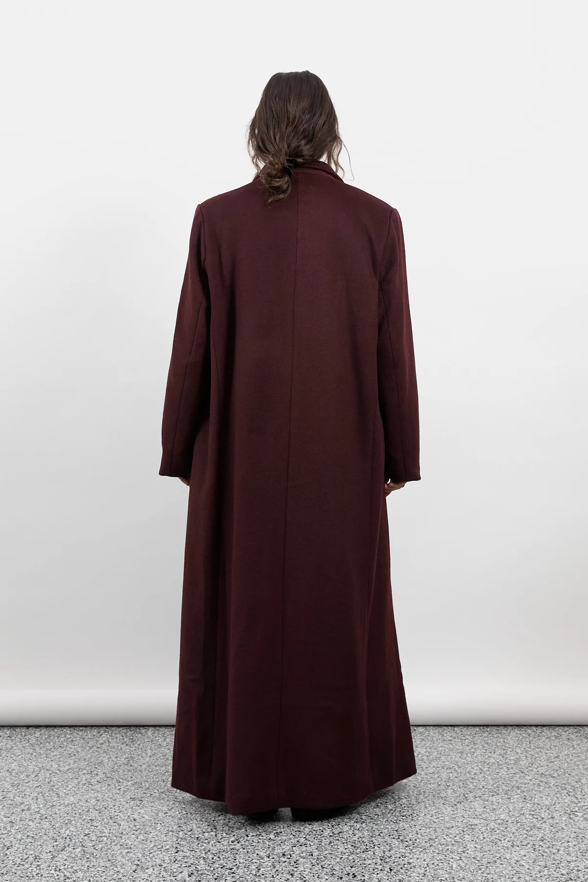 Merlot Long Wool Coat [final sale] - Image 10