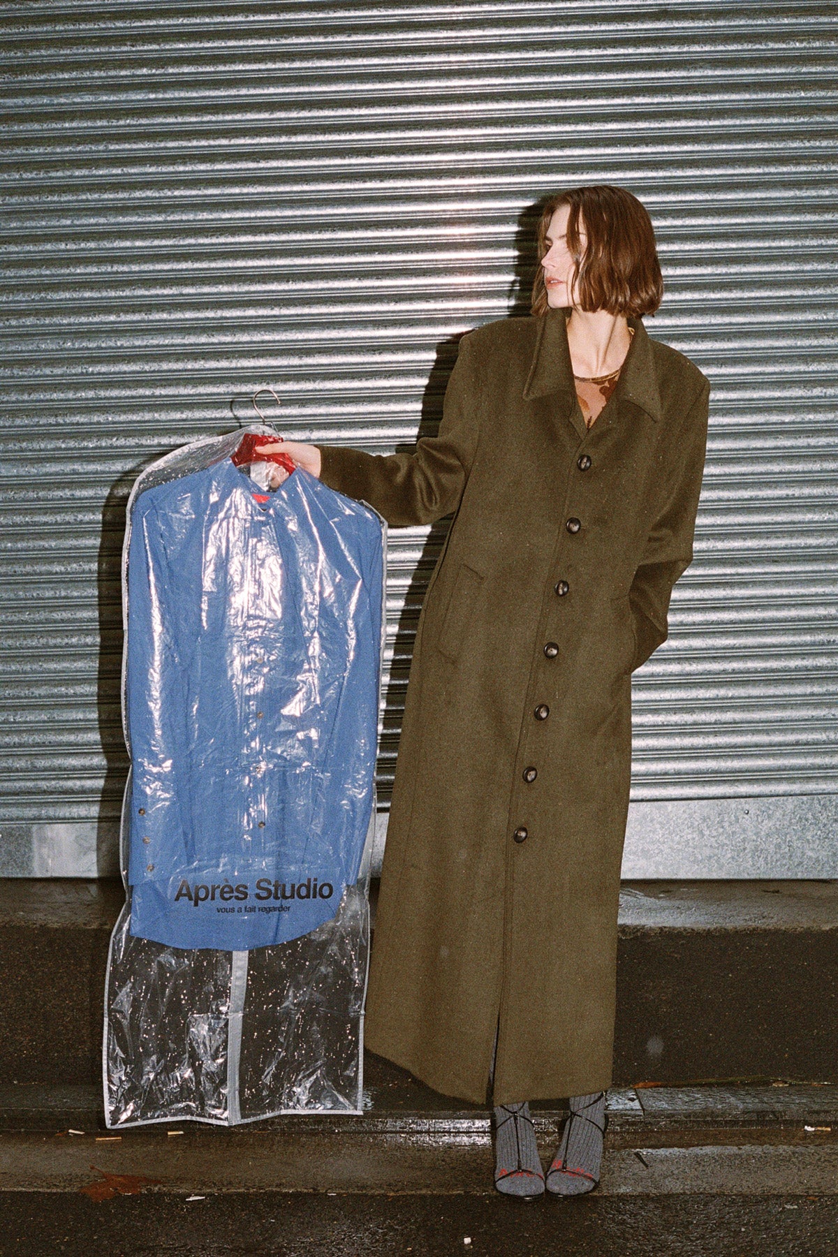 Moss Long Wool Coat [final sale] - Image 12