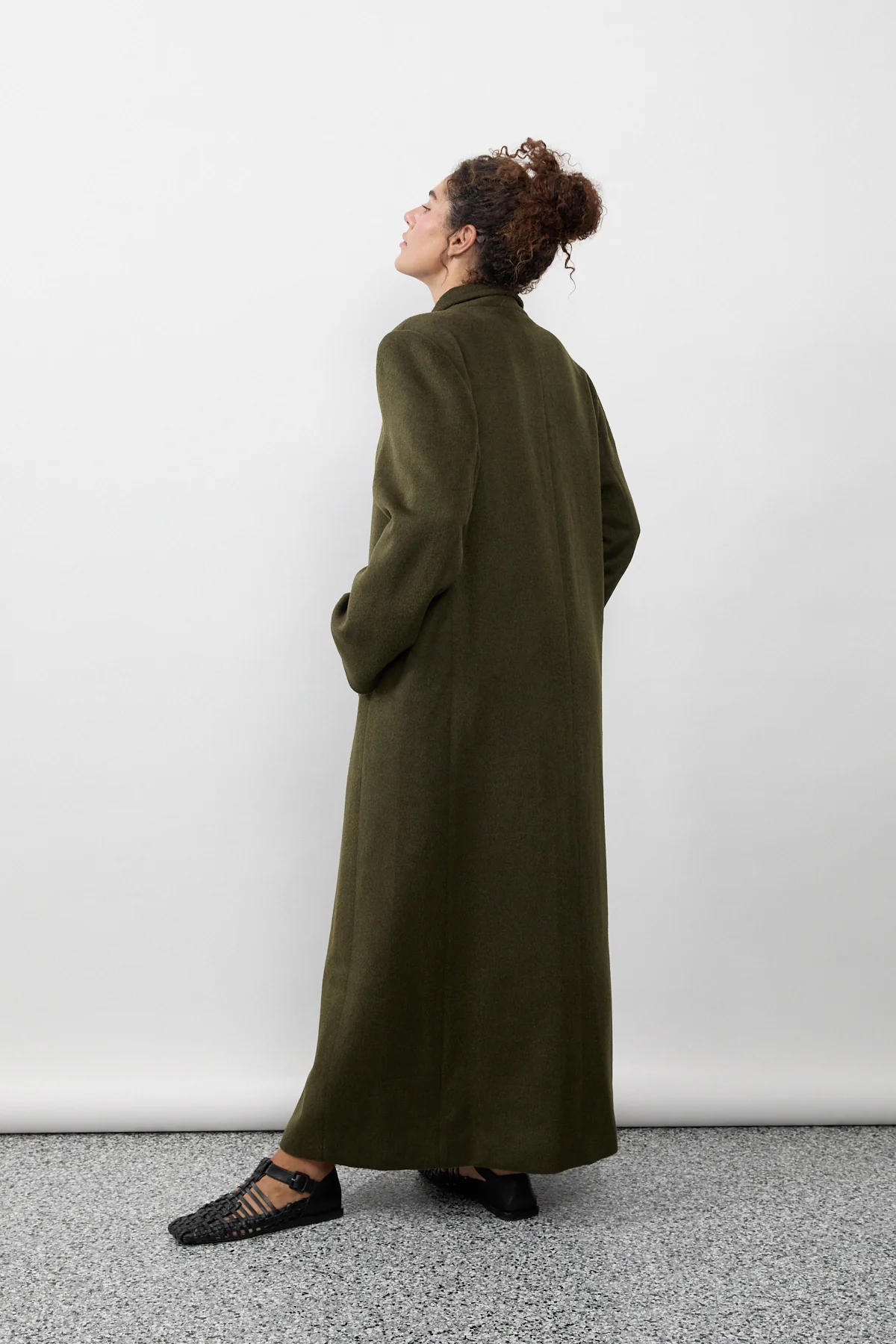 Moss Long Wool Coat [final sale] - Image 16