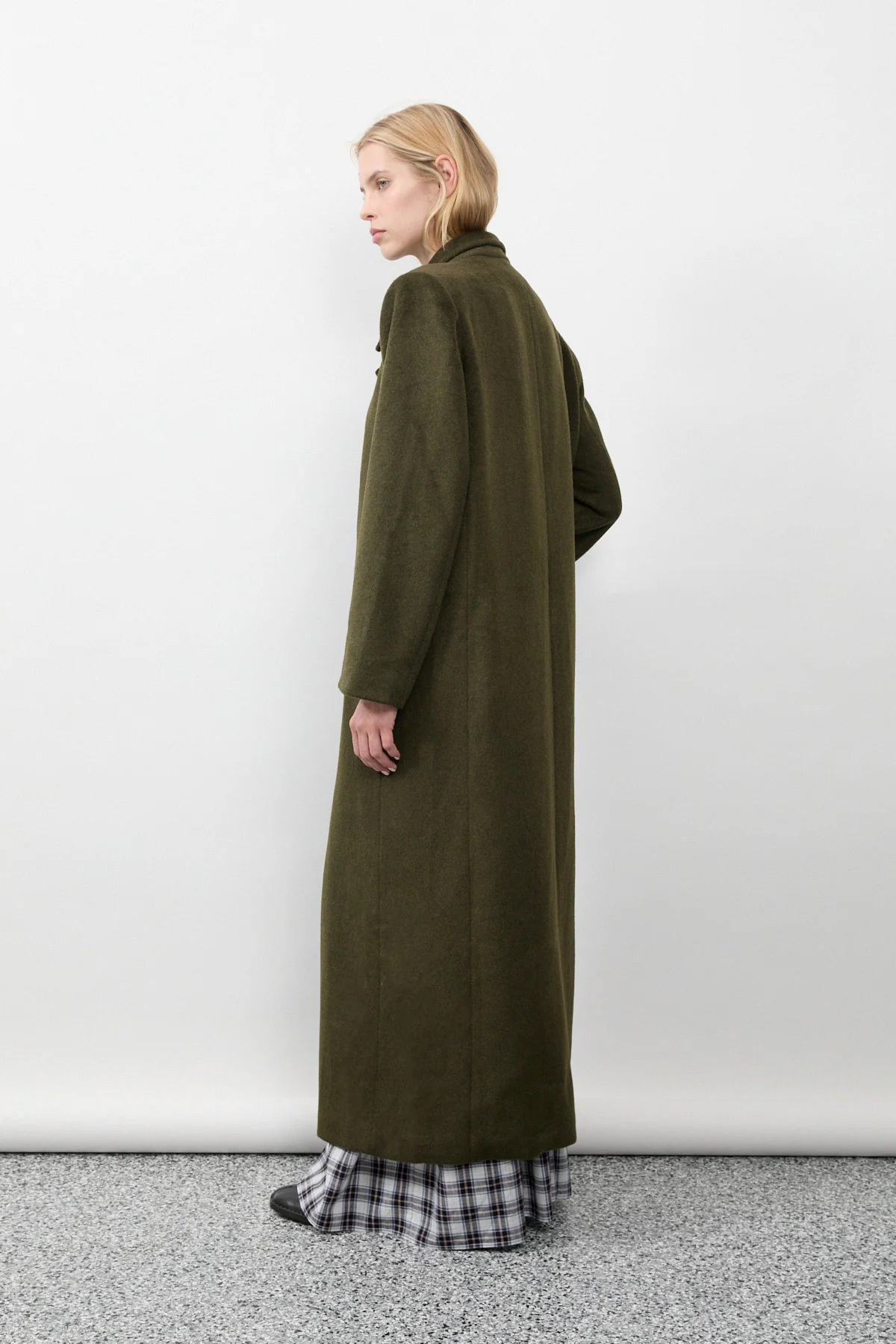 Moss Long Wool Coat [final sale] - Image 6