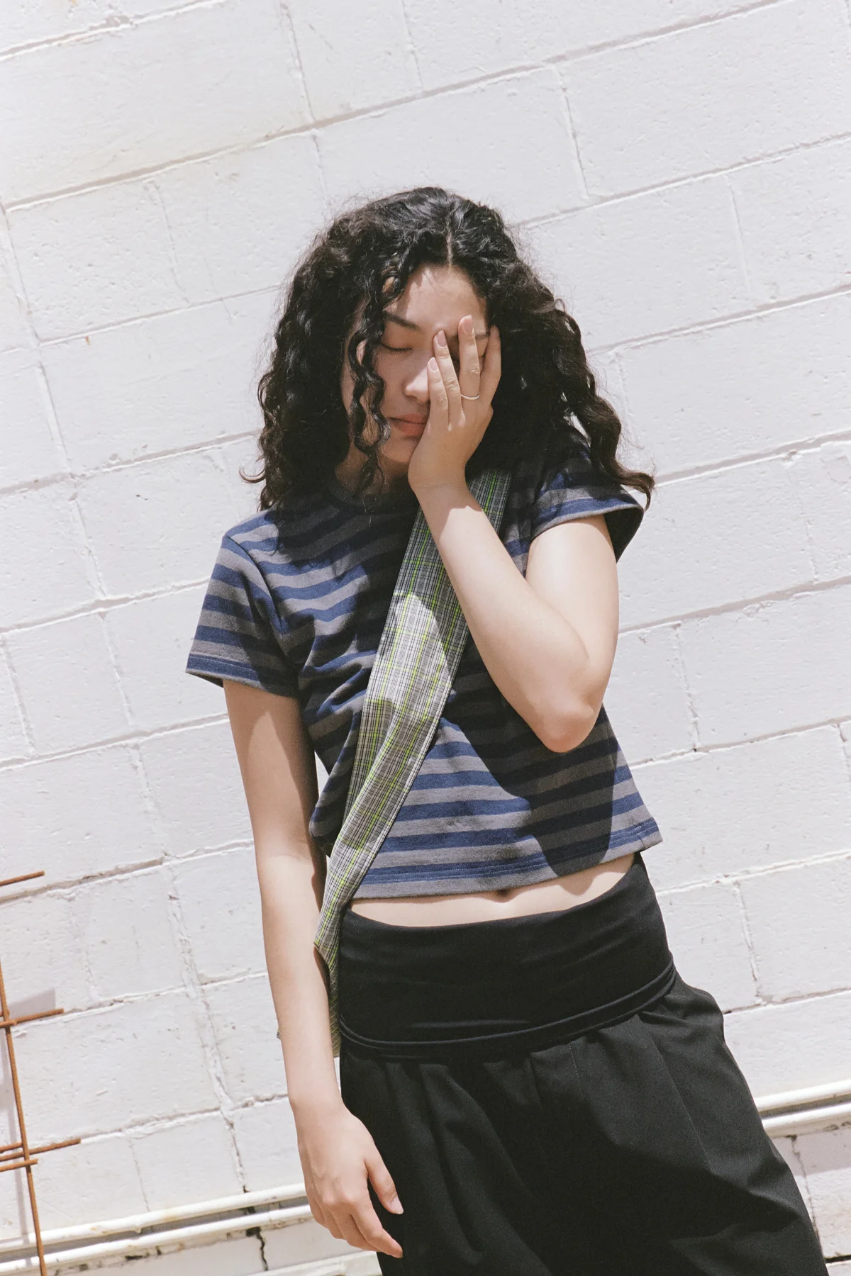 Navy Stripe Hemp Baby Tee - Image 3