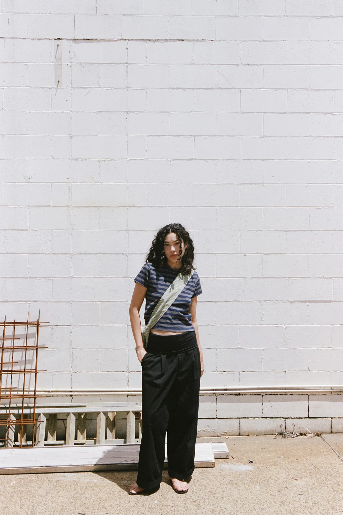 Navy Stripe Hemp Baby Tee - Image 4