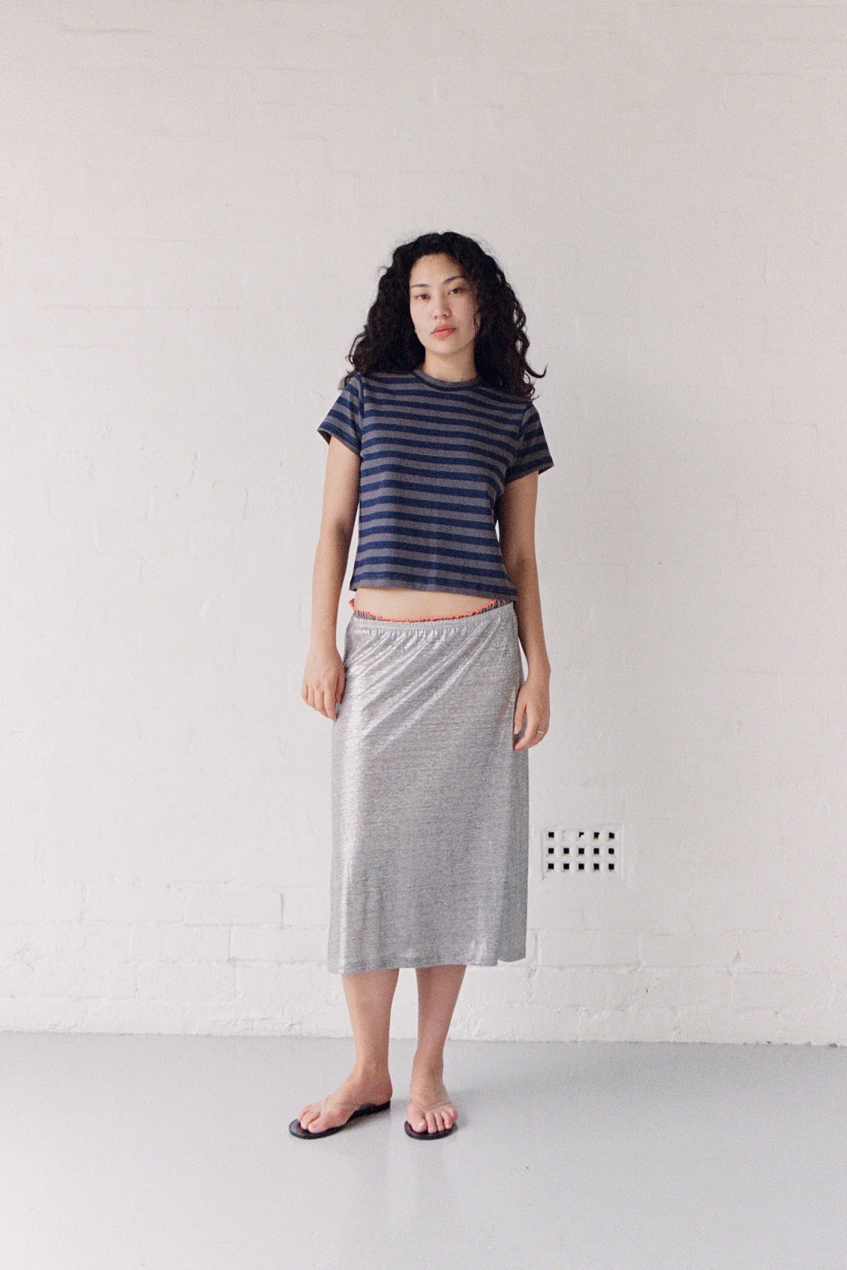 Navy Stripe Hemp Baby Tee - Image 5