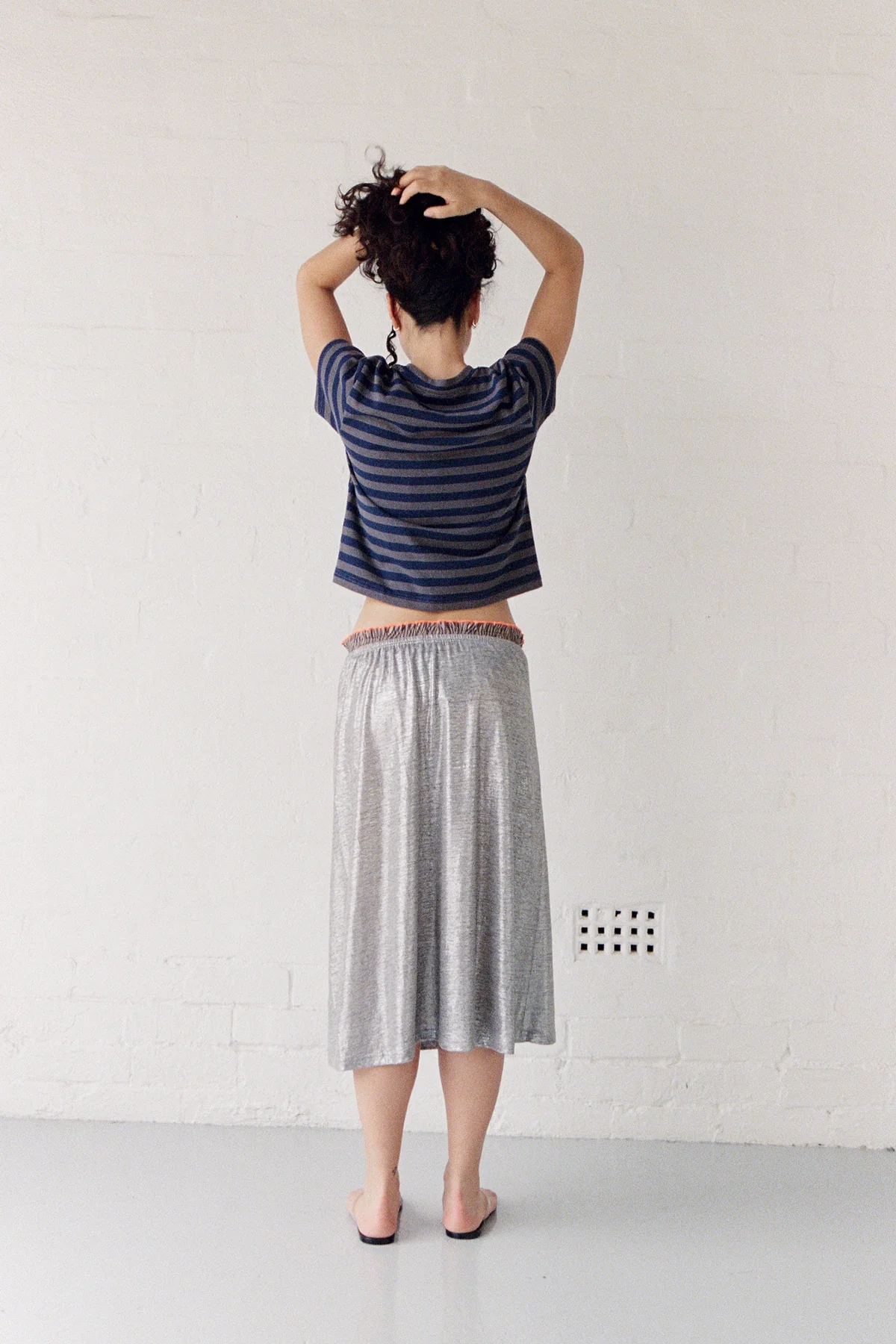 Navy Stripe Hemp Baby Tee - Image 8