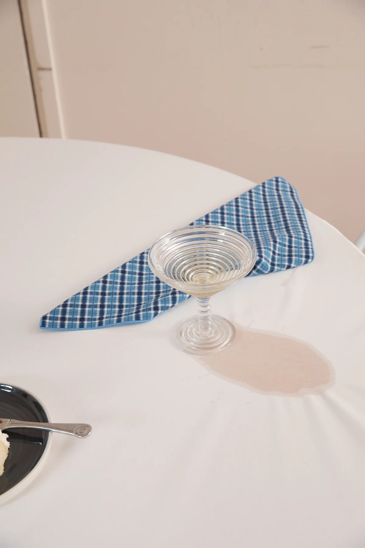 Blue Plaid Offcut Napkins - Image 3