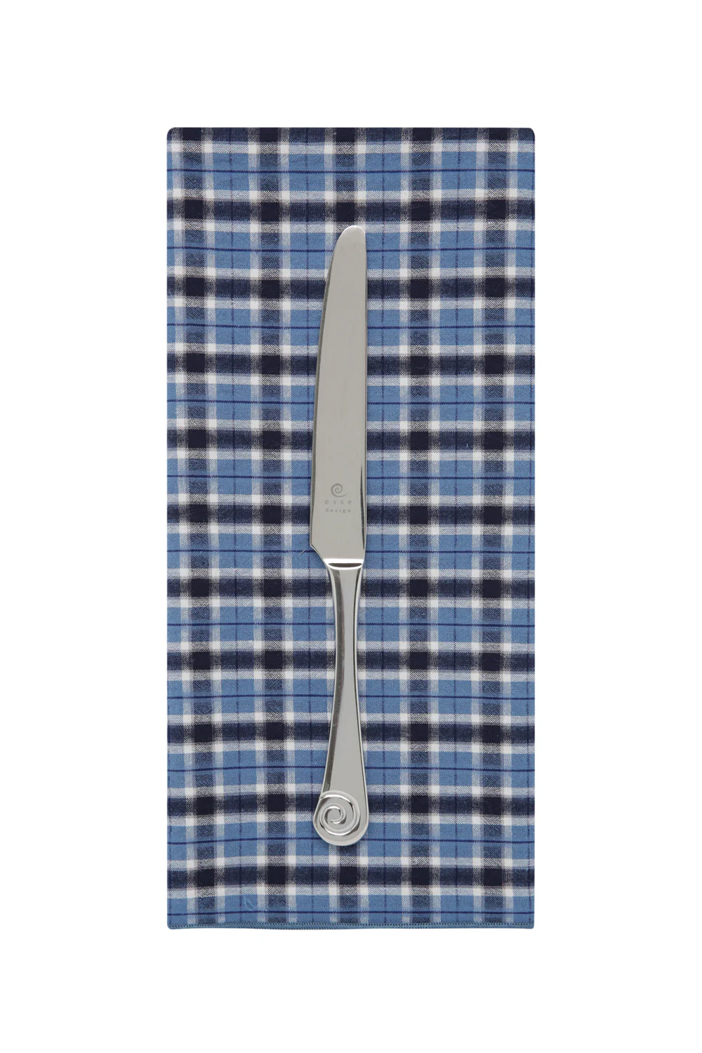 Blue Plaid Offcut Napkins - Image 4