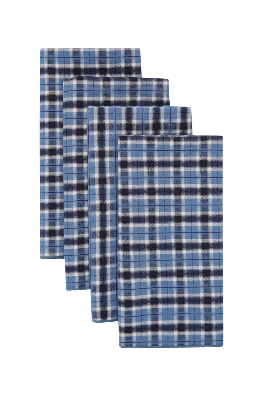 Blue Plaid Offcut Napkins - Image 5