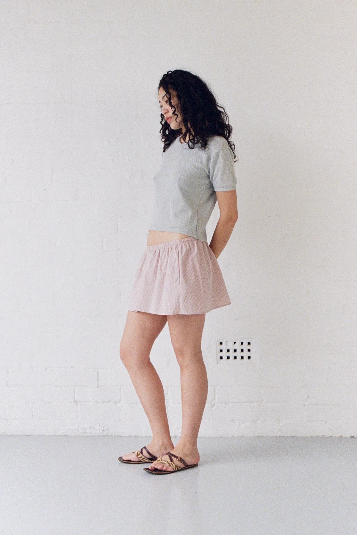 Pink Gingham Dylan Skirt - Image 4