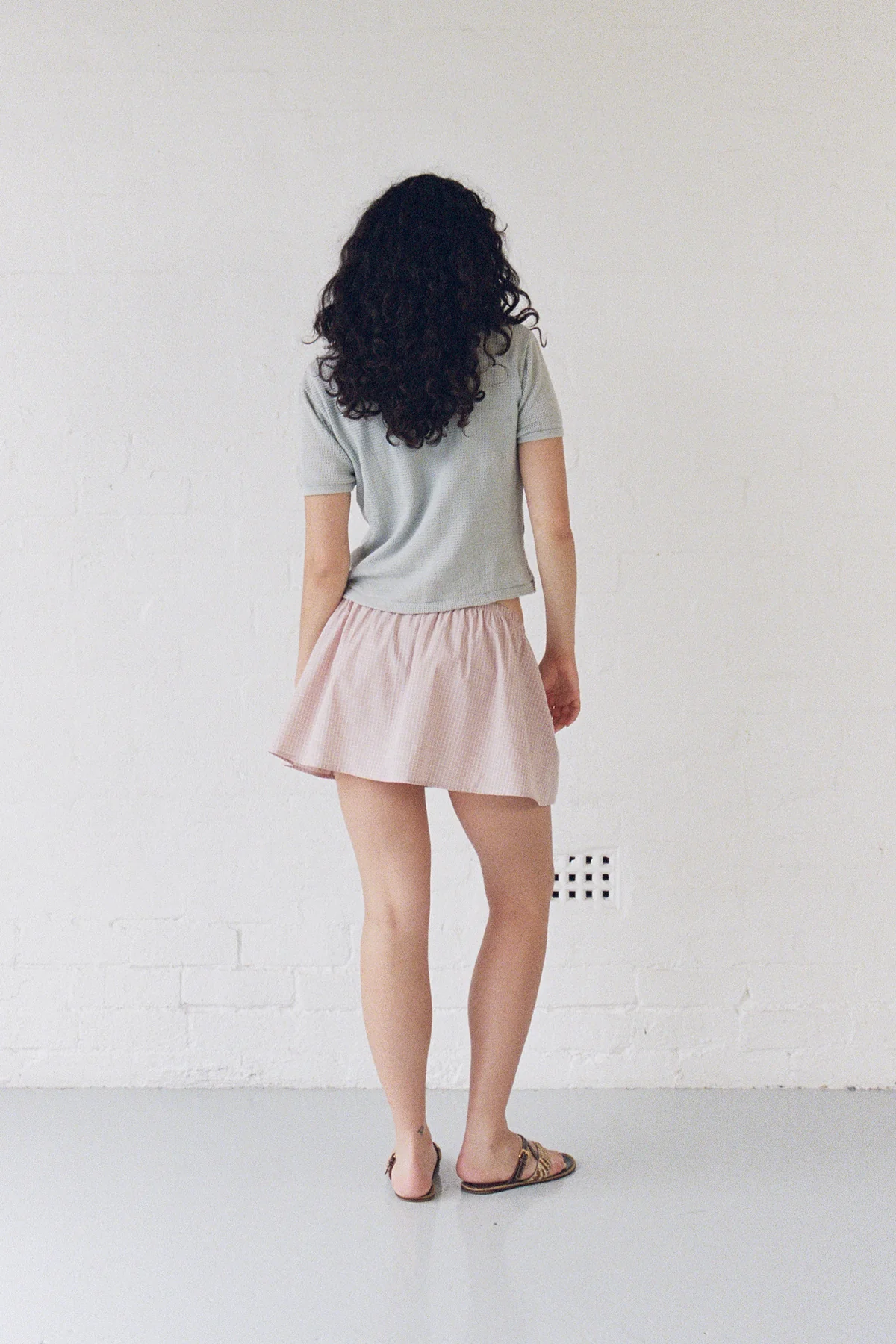 Pink Gingham Dylan Skirt - Image 5