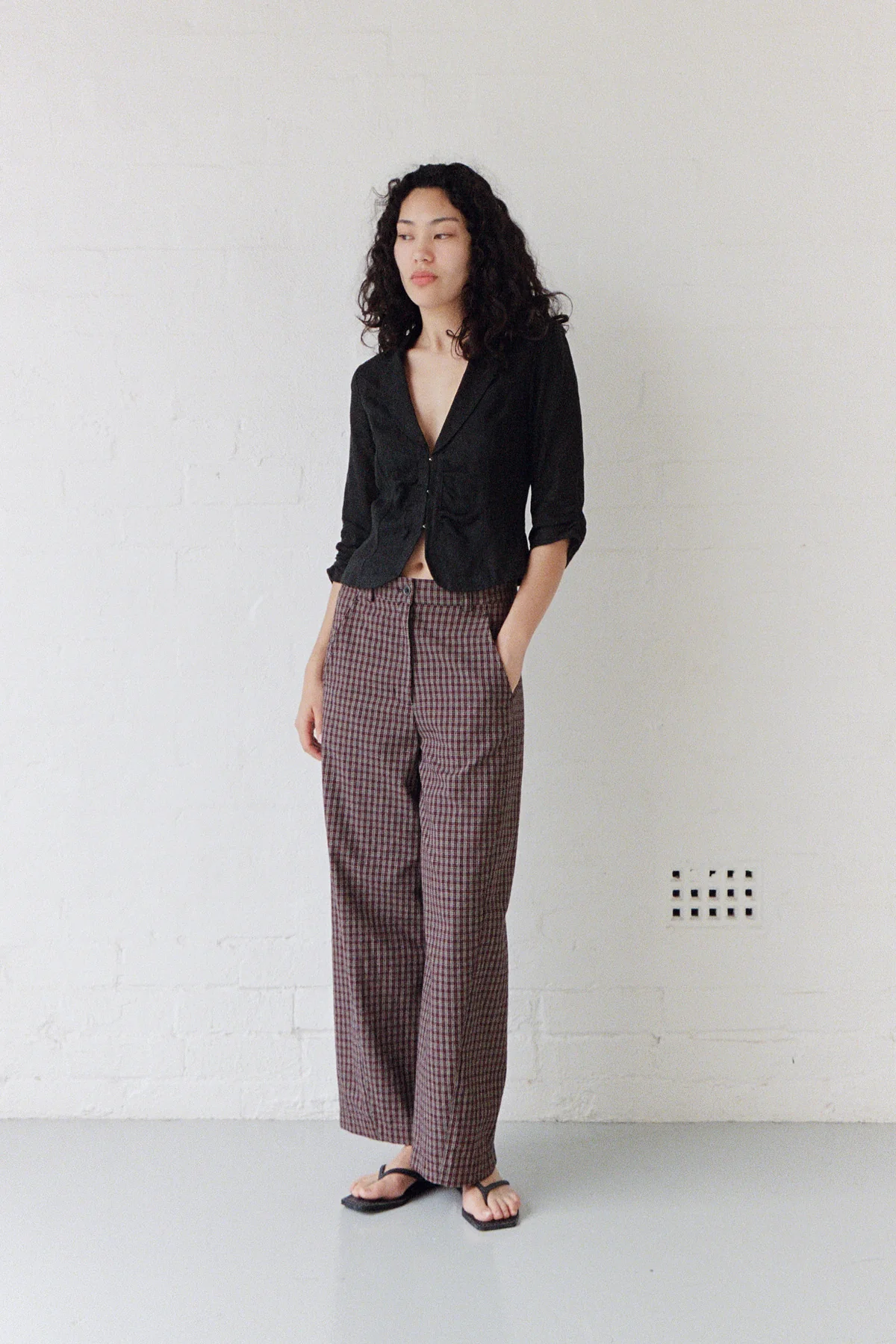 Plaid Panel Trouser - Image 4