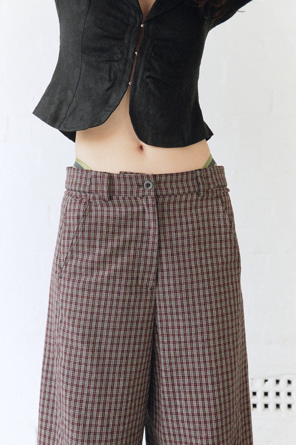 Plaid Panel Trouser - Image 6