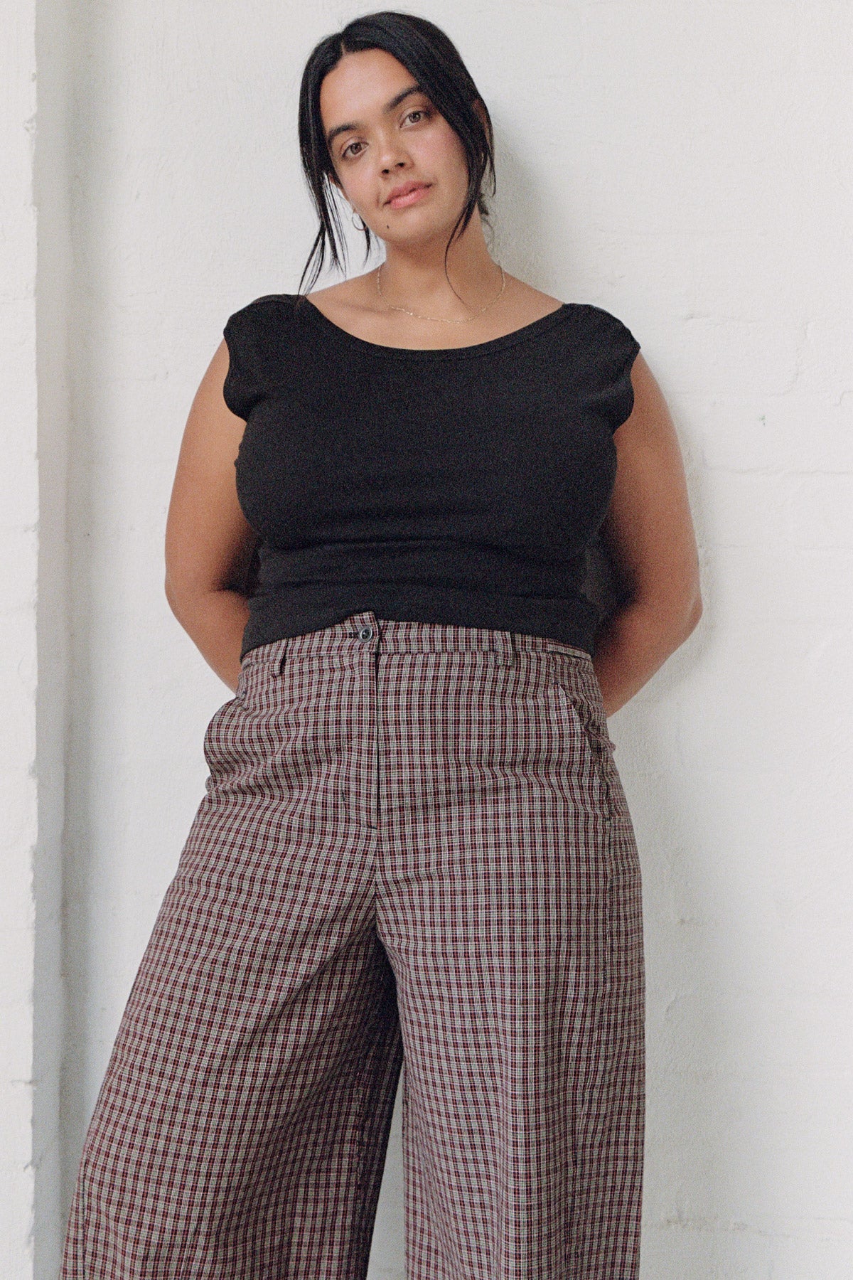 Plaid Panel Trouser - Image 7