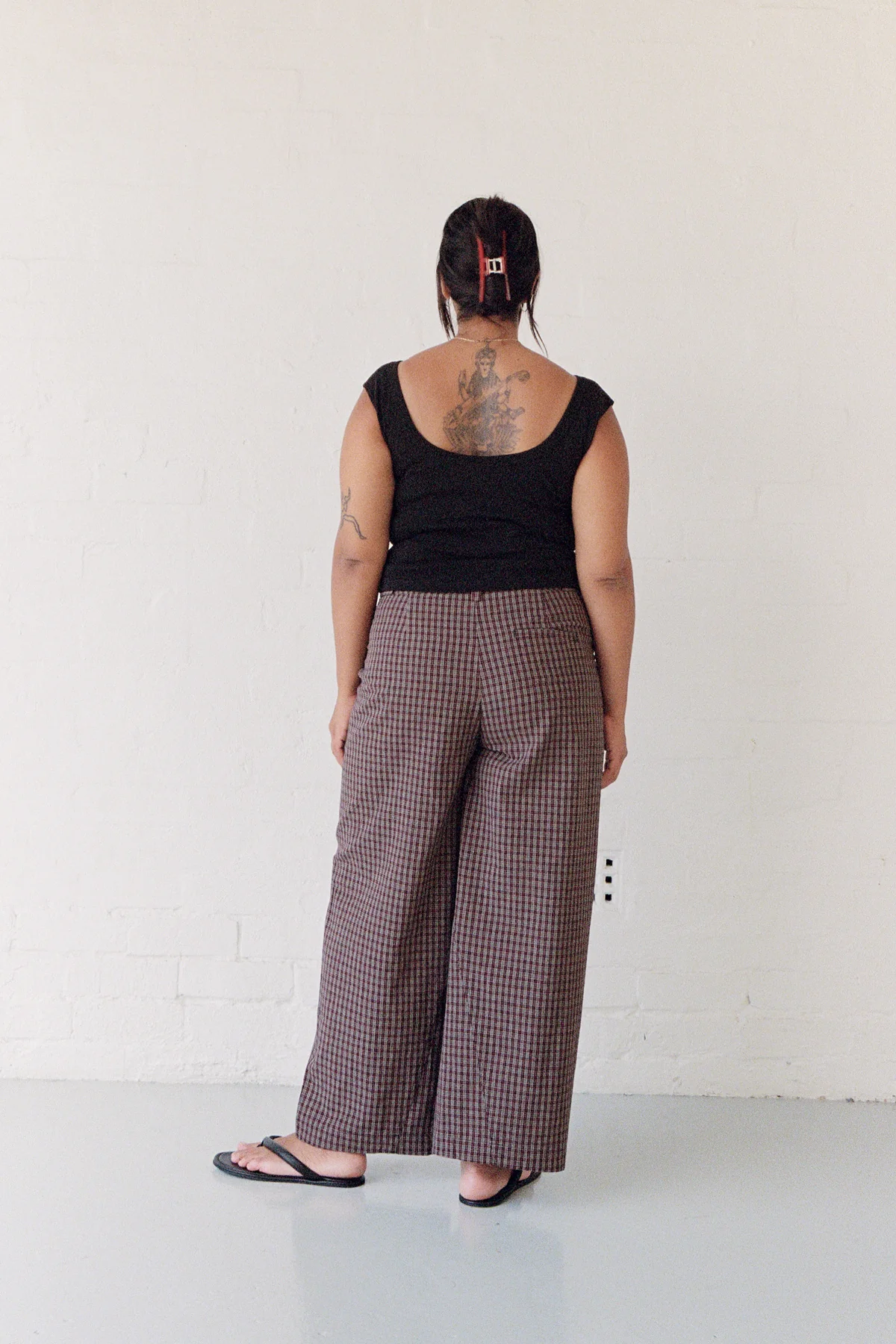 Plaid Panel Trouser - Image 9