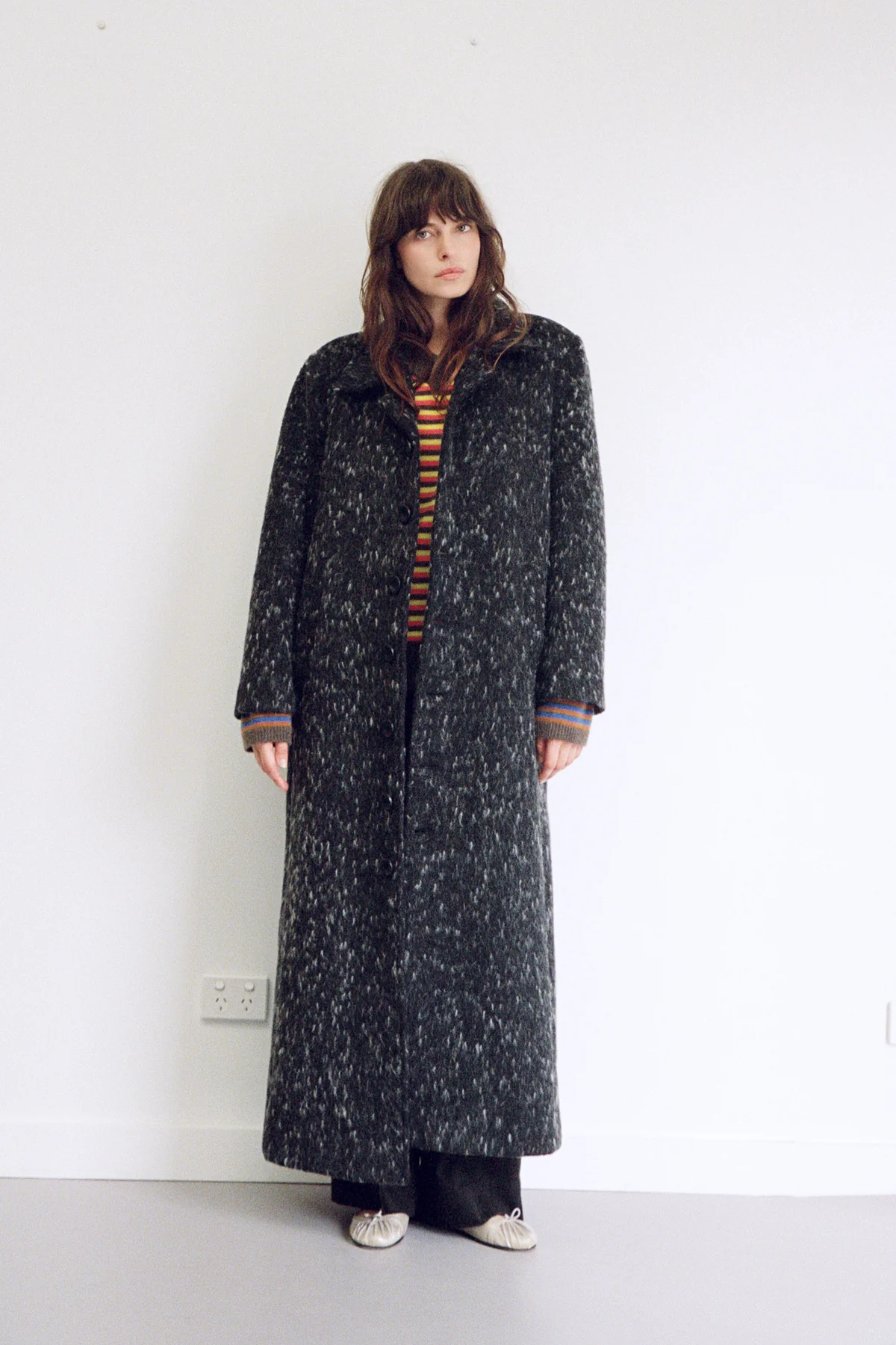 *PRE ORDER* Ash Wool Coat - Image 3
