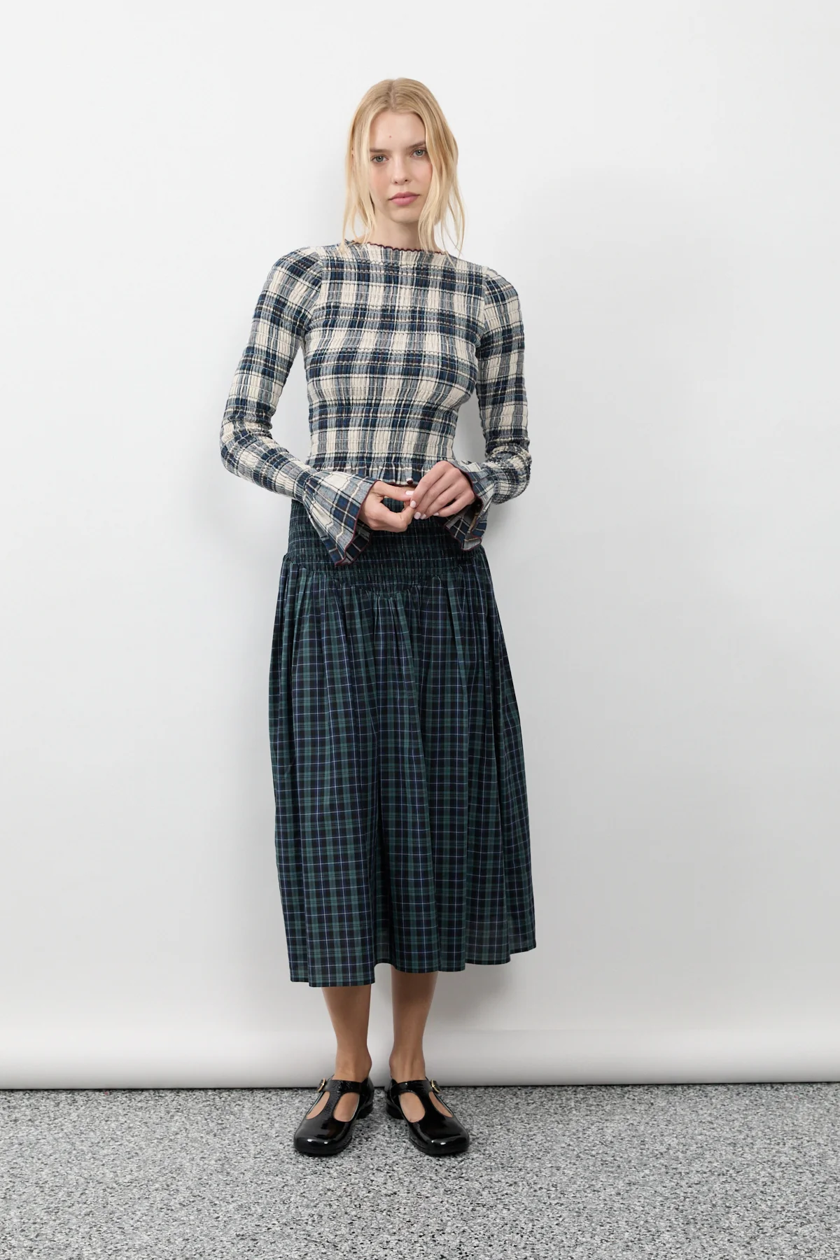 Salt Plaid Ruched Longsleeve - Image 15
