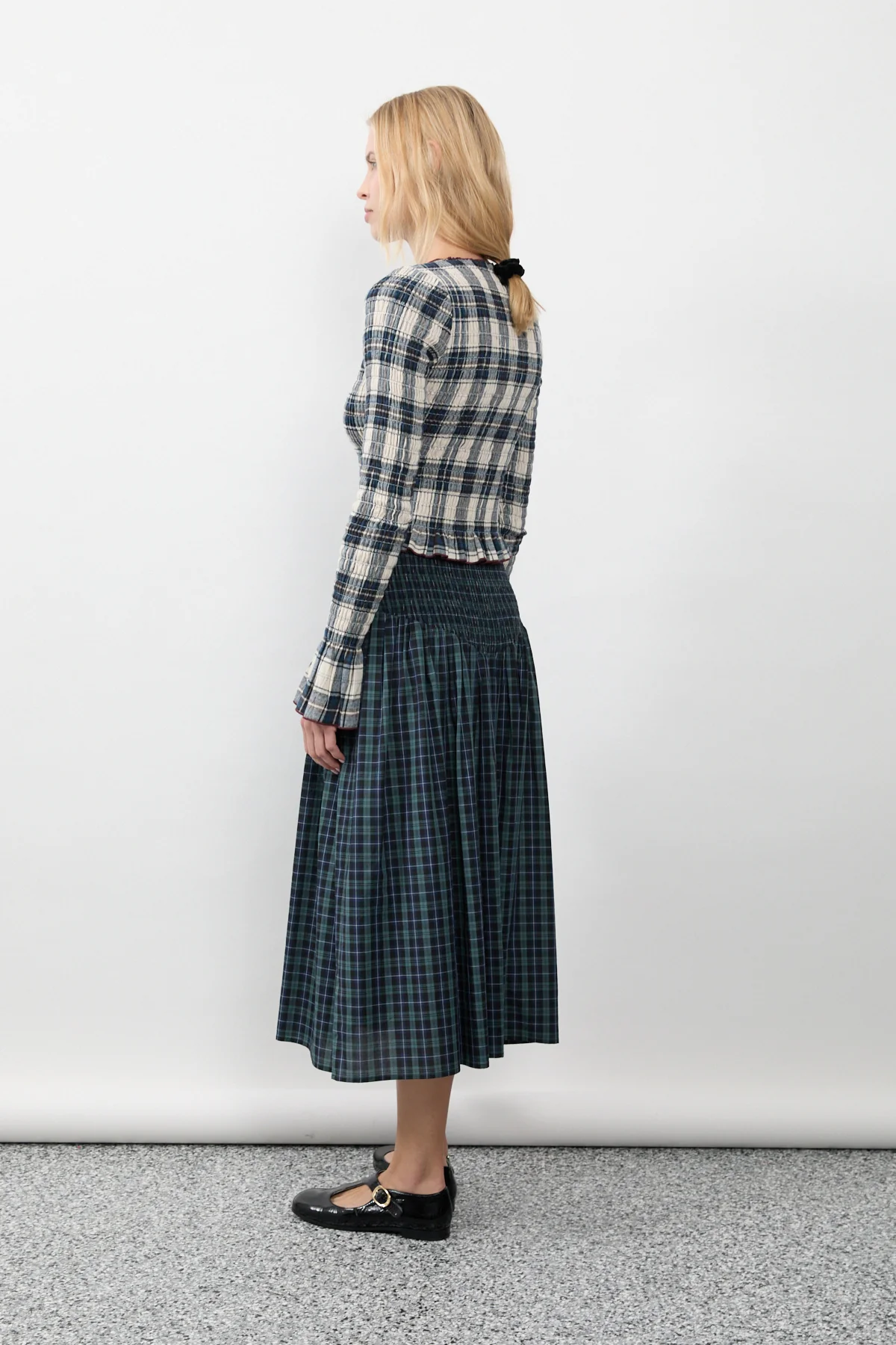 Salt Plaid Ruched Longsleeve - Image 16