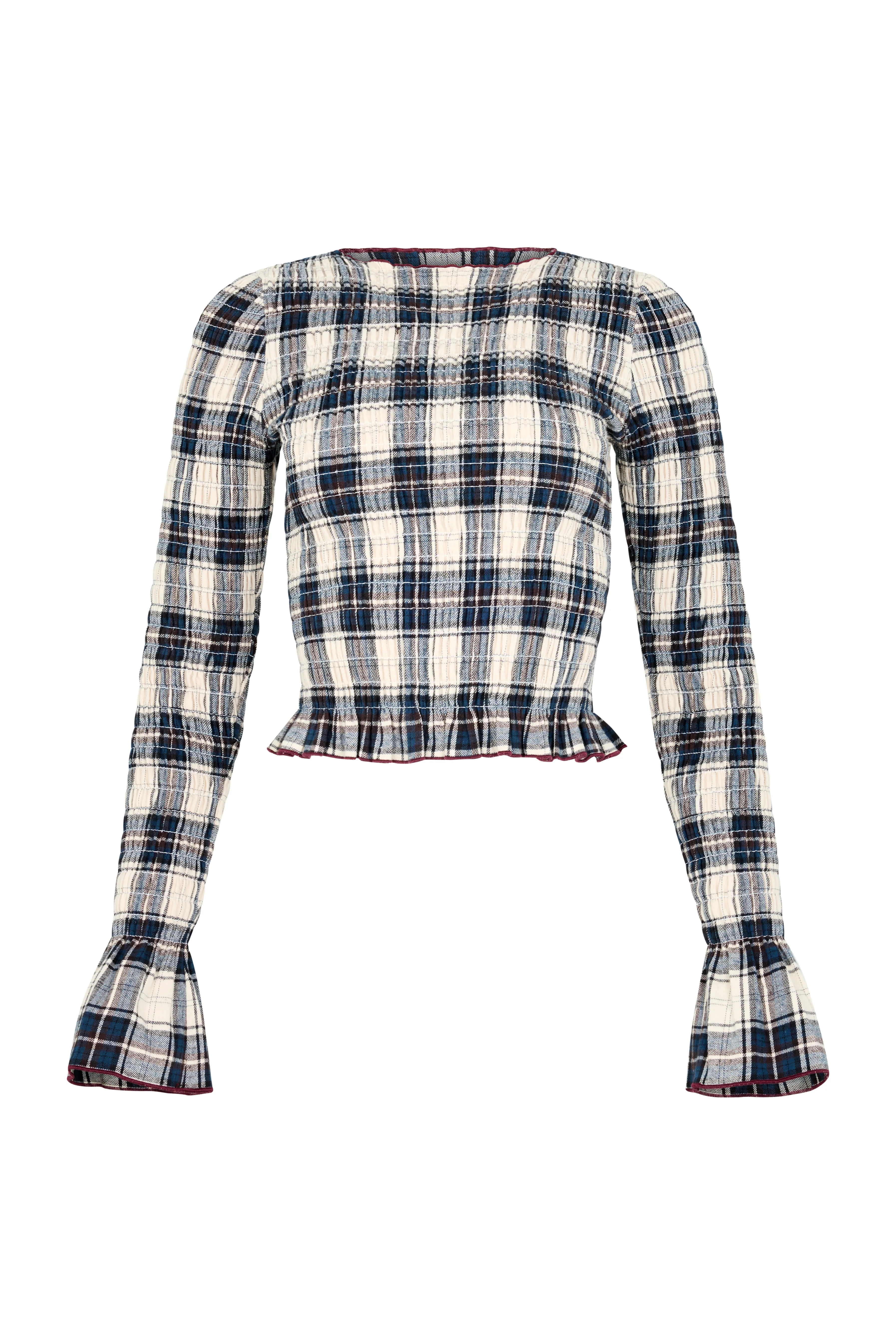 Salt Plaid Ruched Longsleeve - Image 17