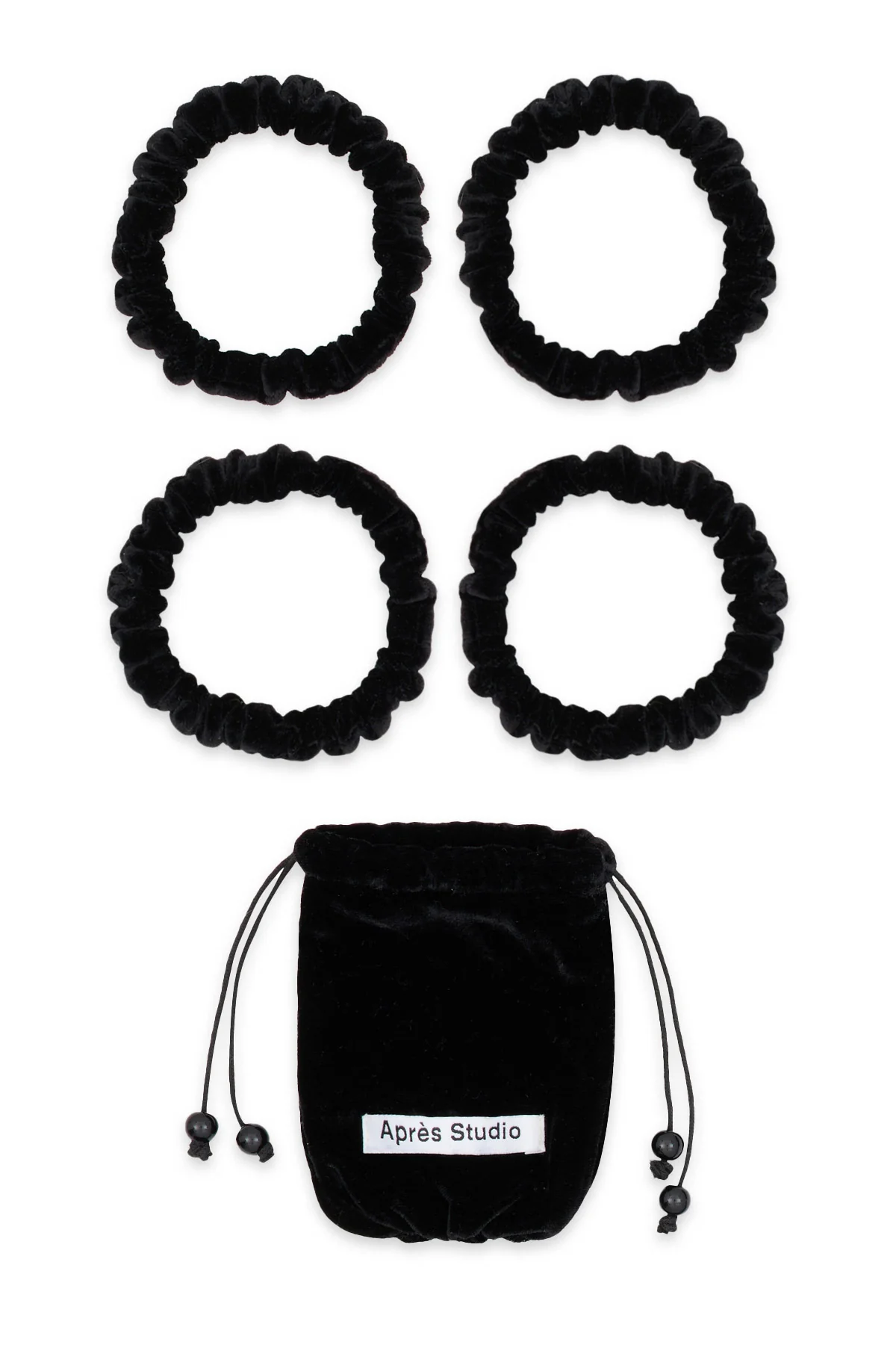 Silk Velvet Ruched Hair Ties - Image 3