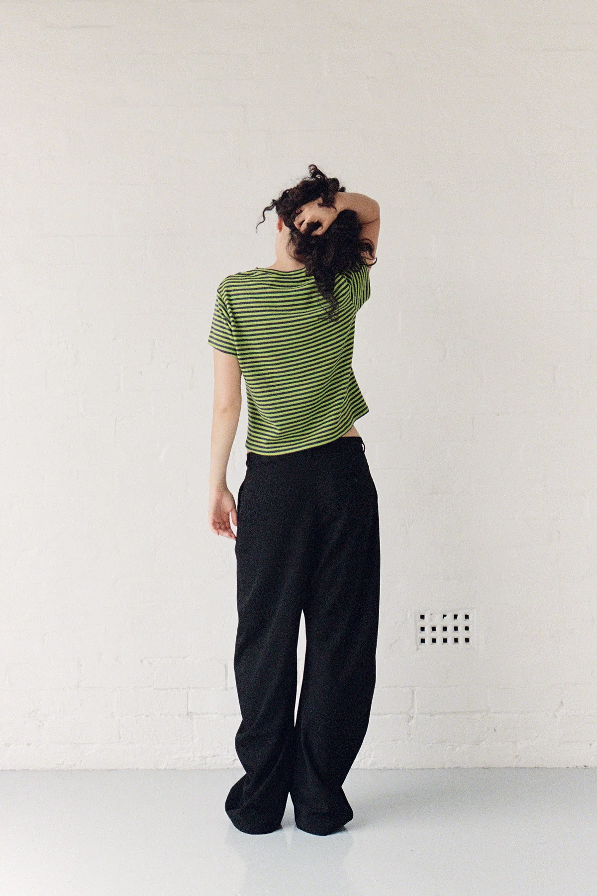 Slime Stripe Hemp Baby Tee - Image 6