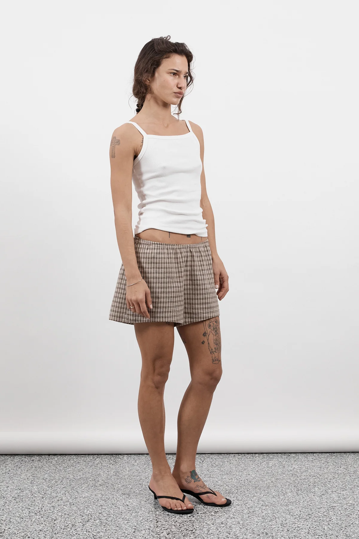 Toast Gingham Mini Shorts [final sale]