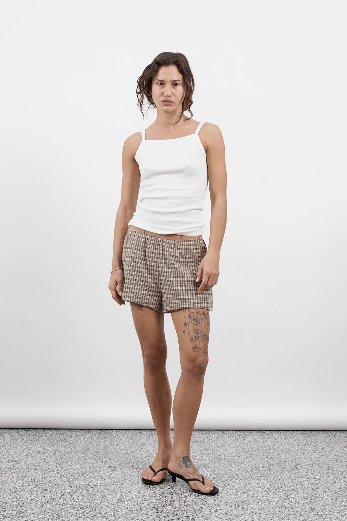 Toast Gingham Mini Shorts [final sale] - Image 11