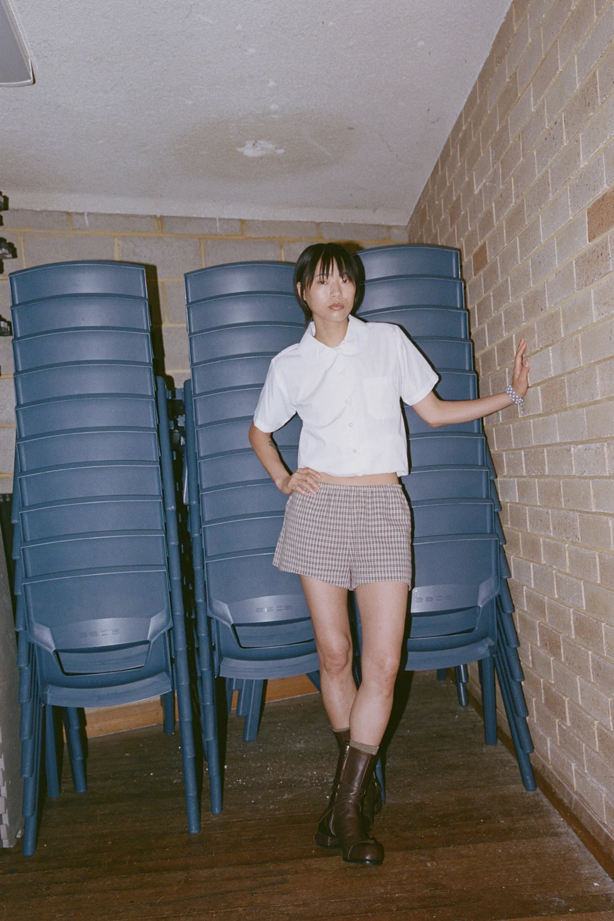 Toast Gingham Mini Shorts [final sale] - Image 3