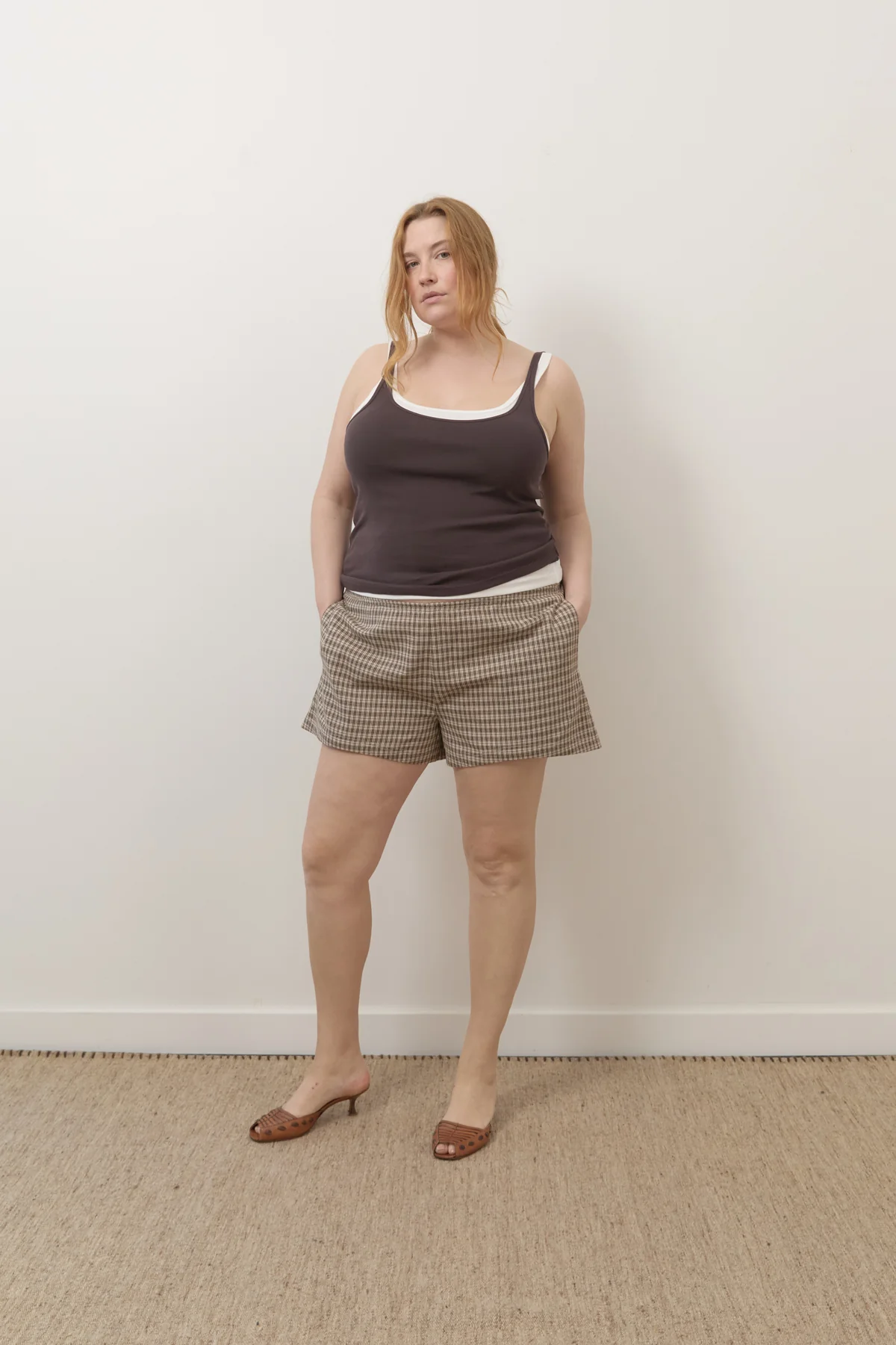 Toast Gingham Mini Shorts [final sale] - Image 6