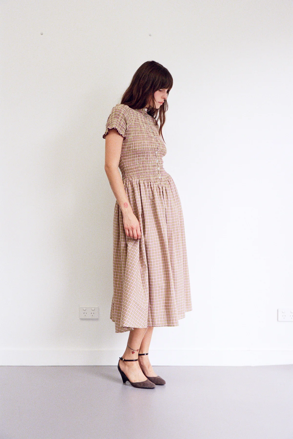 Yuzu Button Marta Dress - Image 3