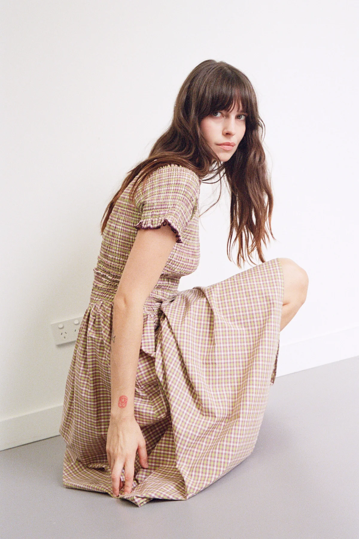 Yuzu Button Marta Dress - Image 5
