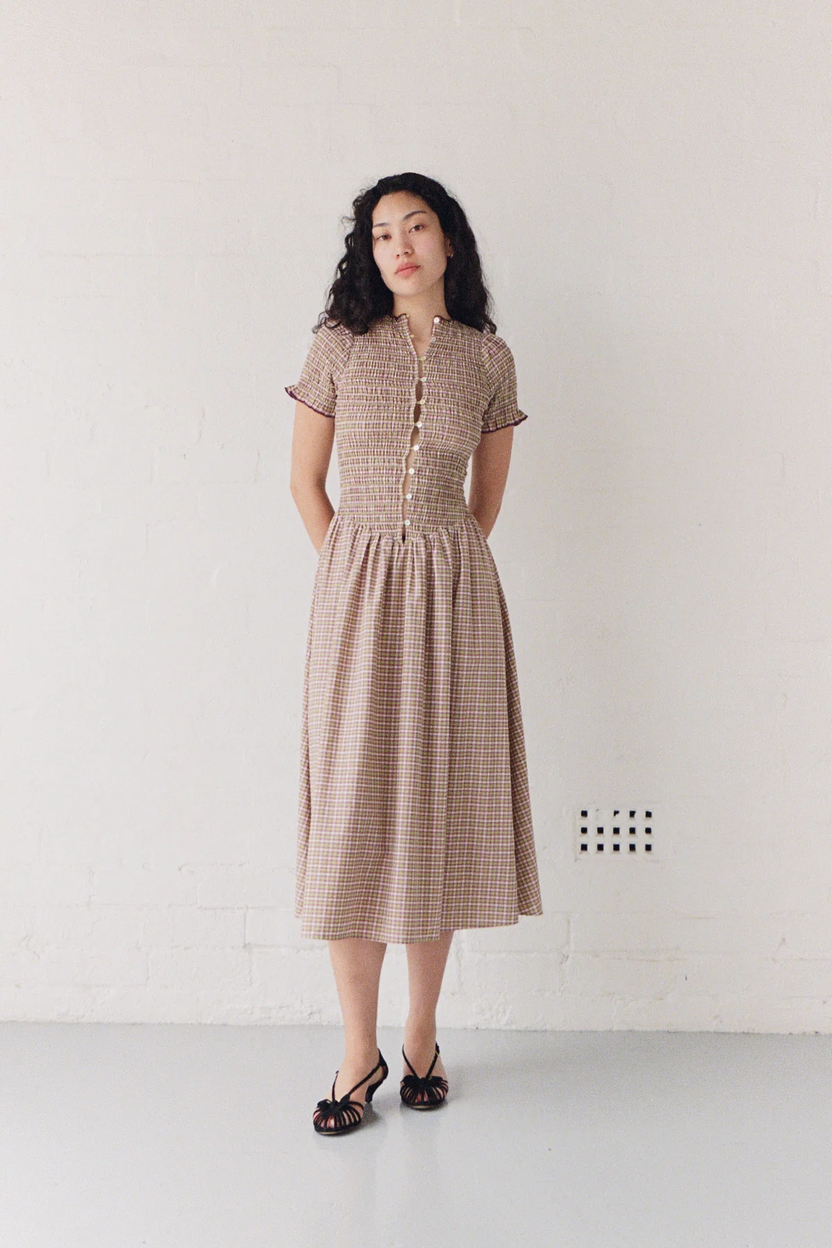 Yuzu Button Marta Dress - Image 7