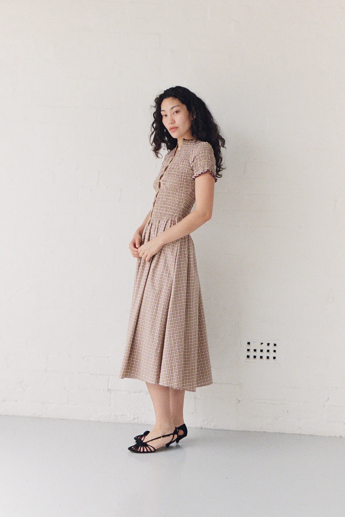 Yuzu Button Marta Dress - Image 8